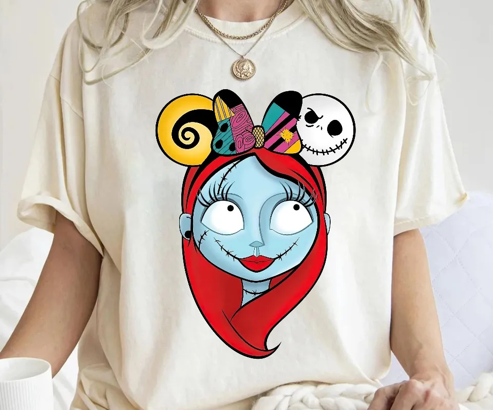 

Футболка Disney «Кошмар перед Рождеством Салли» с бантом «Джек» Джек Скеллингтон Хэллоуин