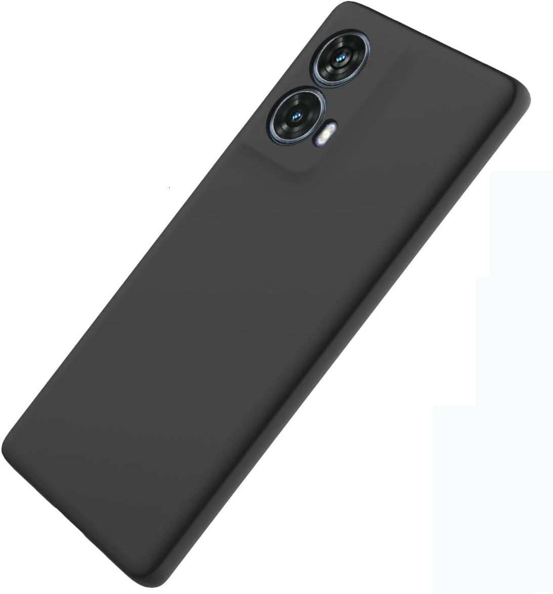 حافظة لهاتف Moto G85 باللون الأسود غير اللامع من مادة TPU لهاتف MOTOLORA Moto S50 Neo
