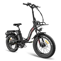 FAFREES F20 Max 1000W Electric Bicycle 20 Inch Fat Tire  Folding E-bike with Removable 48V 20AH Lithium Battery Electric Bike