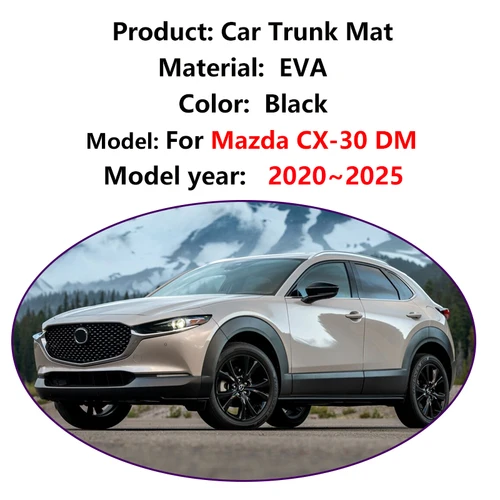 Imagen 2 del producto Para Mazda CX 30 2025 CX-30 CX30 2020 2021 2022 2023 2024 EVA alfombrilla para maletero de coche alfombra impermeable almohadilla de almacenamiento accesorios para automóviles