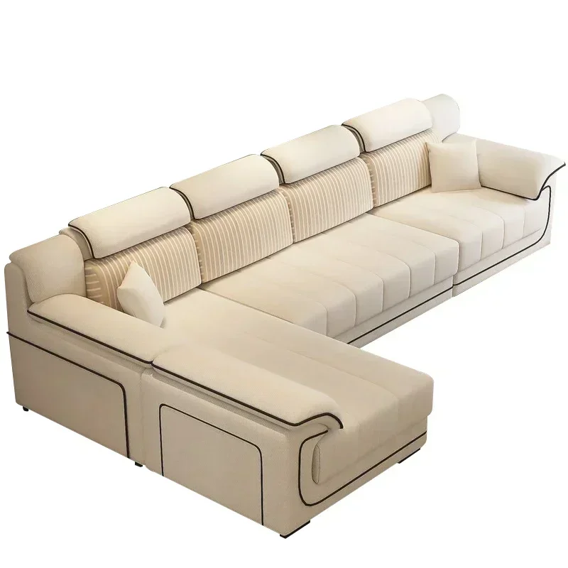 Wood Beige European Sofas Filler Armrest Design Nordic Recliner Lazy Sofas Salon Luxury Modern Divano 2 Posti Unique Furniture - view 6