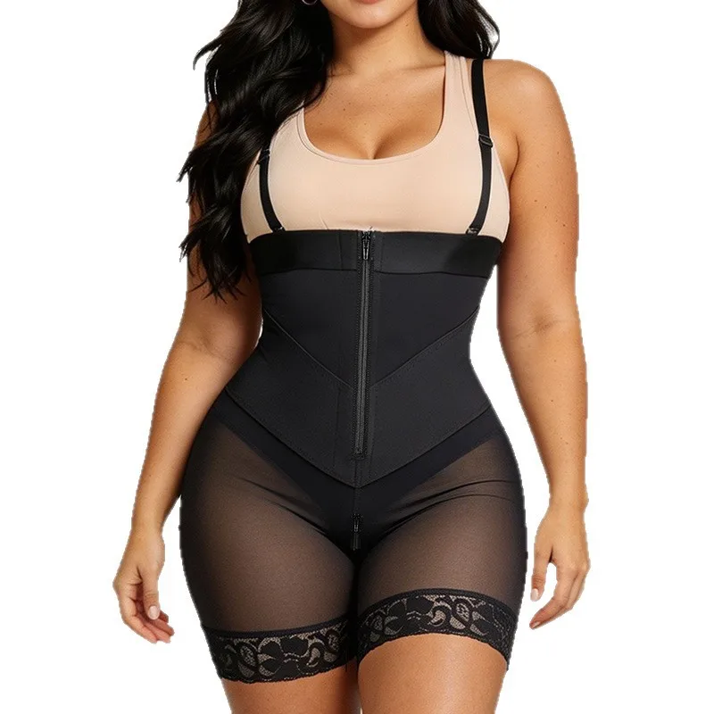 shorts-modellanti-da-donna-taglie-forti-con-cerniera-spalline-regolabili-controllo-pancia-fascia-modellante-vita-e-sollevamento-glutei-lunghezza-a-meta-coscia-per-uso-quotidiano
