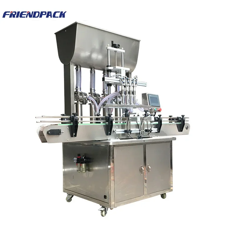 Riempitrice automatica ad alta velocità per salsa di miele e pasta a 4 ugelli