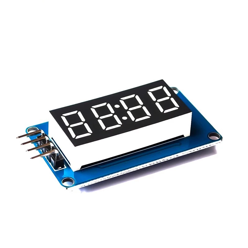 2~200Pcs 4-Digit Digital Tube Display Module LED Brightness Adjustable with Time and Clock Accessories Building Block TM1637 Dri