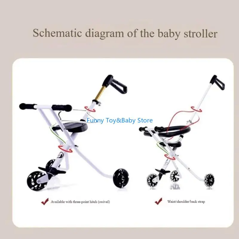 High Strength Five Point Nylon Harness for Infant Chairs Secure Comfortable C90B