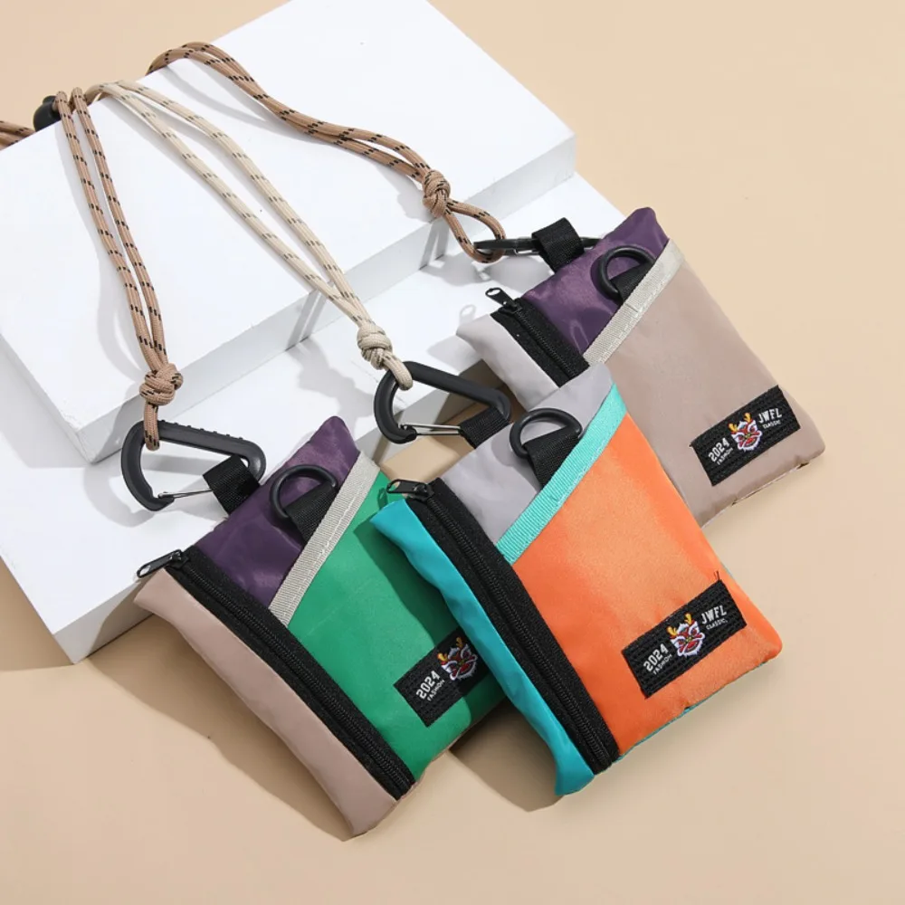 Nylon Card Holder Neck Strap Lanyard Business Credit Card ID Card Badge Wallet Coin Purse Pouch Student Bus Card Bags Case