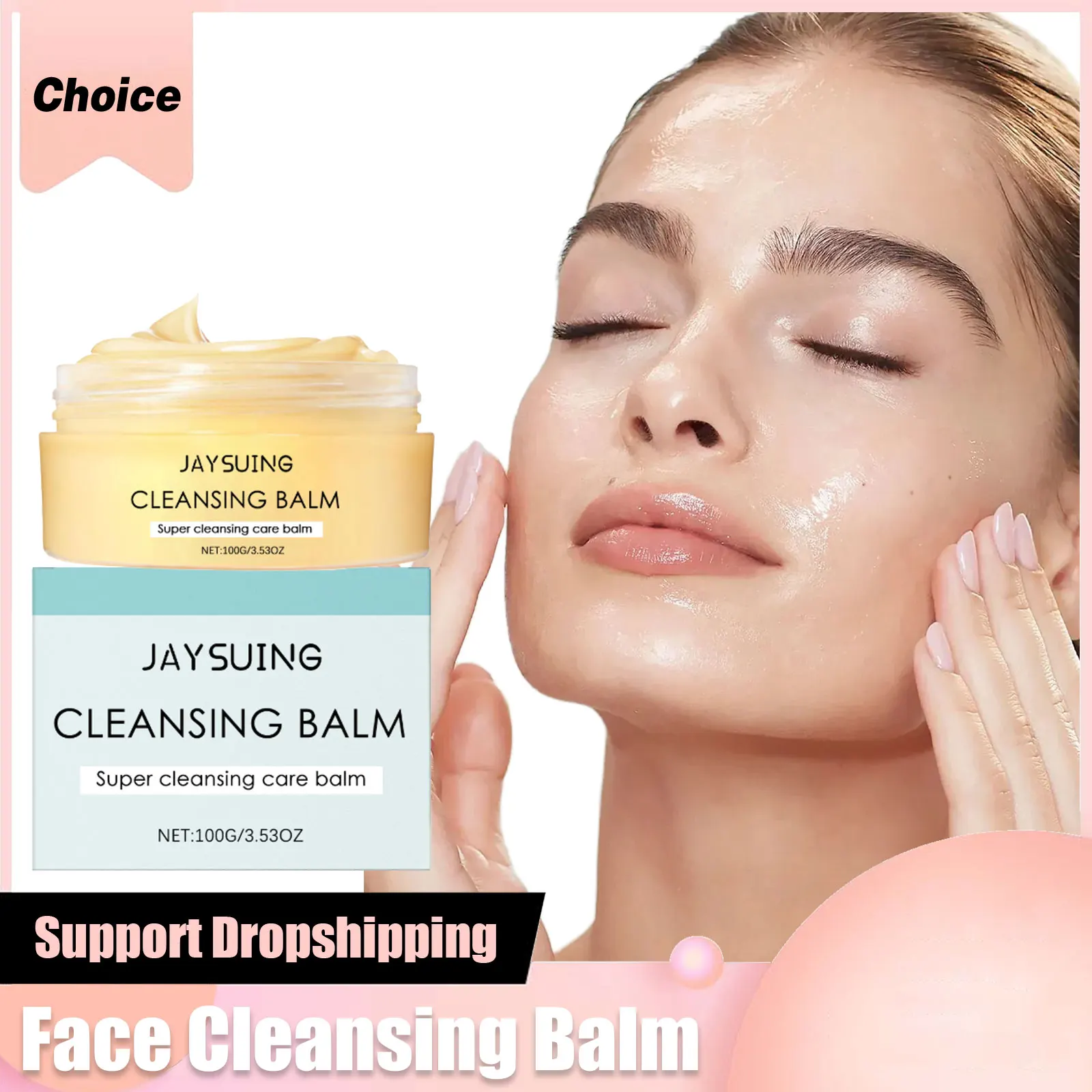 Reinigungsbalsam, Öl, Make-up-Entferner, gleichmäßiger Hautton, Poren, reinigend, sanftes Peeling, Gesichtswaschmittel, aufhellend, feuchtigkeitsspendender Gesichtsreiniger