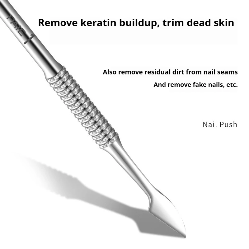 CNK Hook Type Cuticle Pusher Nail Polish Polish Peeler Scraper Remover Gel Nail Stainless Steel Clean Manicure Tool for Nail Art