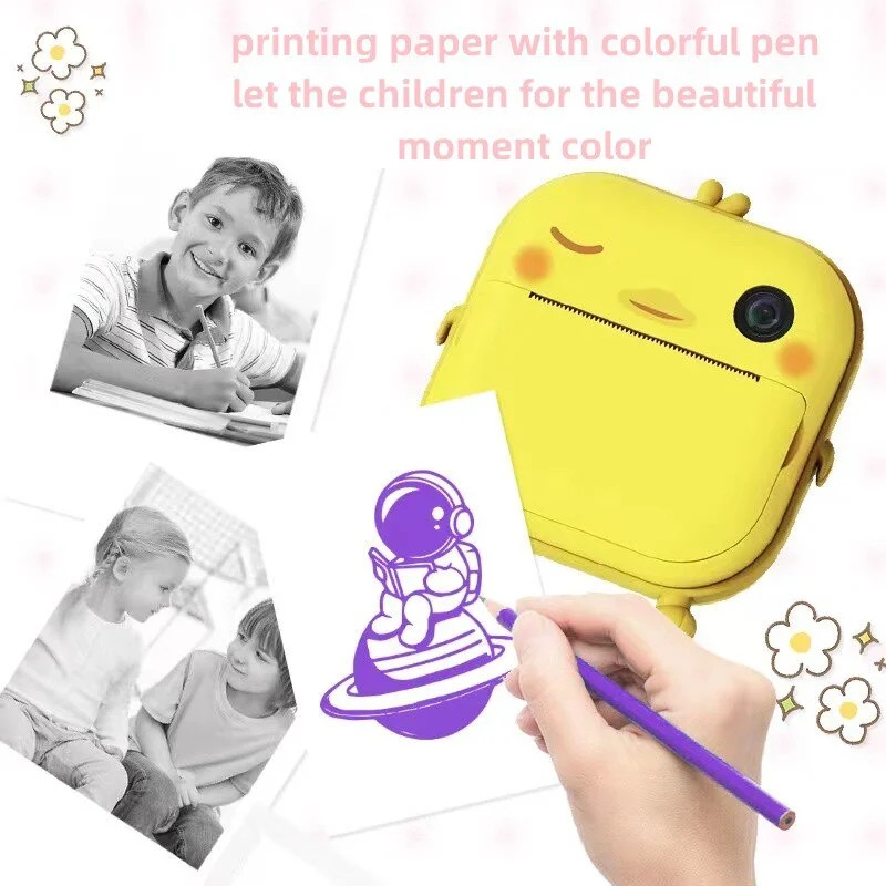 New Children Digital Camera Instant Print for Kids Thermal Print Camera Instant Photo Printing Camera Video Kids Toys for Girls