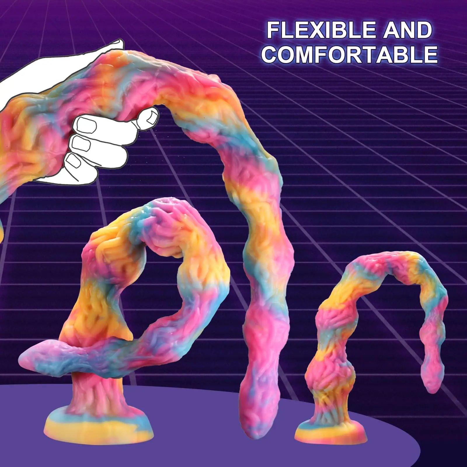 دسار بعقدة وحش طويلة جدًا، سدادة ضخمة من السيليكون مع كوب شفط قوي، دسار شرجي سميك للمثليين