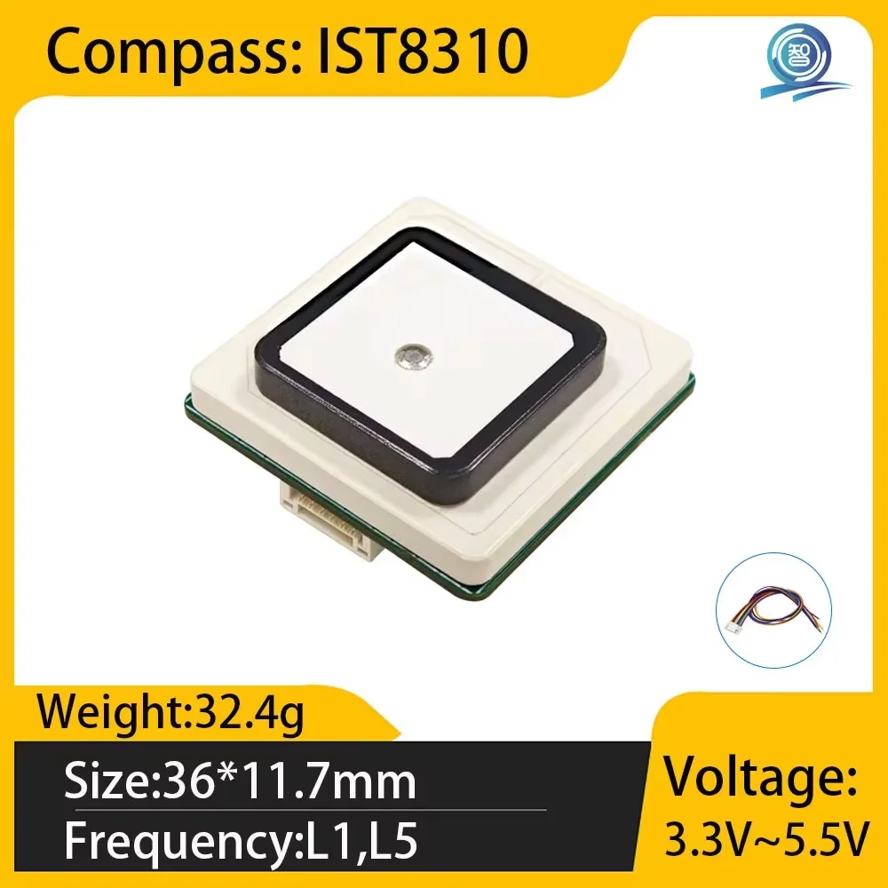 High Precision L1+L5 Dual Frequency GNSS Receiver Centimeter Level Positioning RTK Measurement /Agricultural Navigation