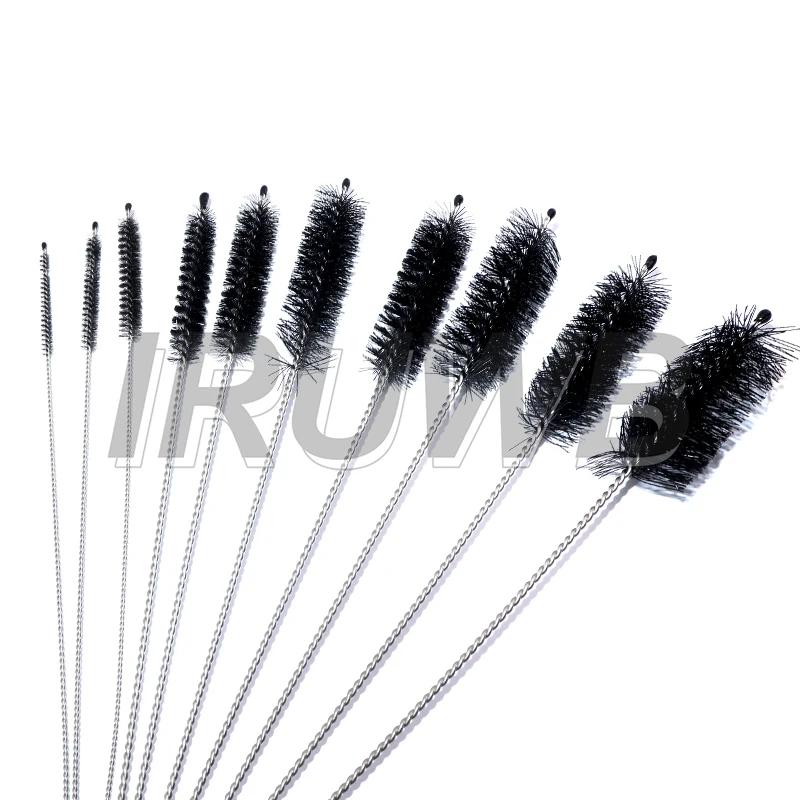 10pcs Nylon Bottle Straw Household Cleaning Brush Set Kitchen Cleaning Brushes Bristle Kit Tube Bottle Straw Washing Cleaner