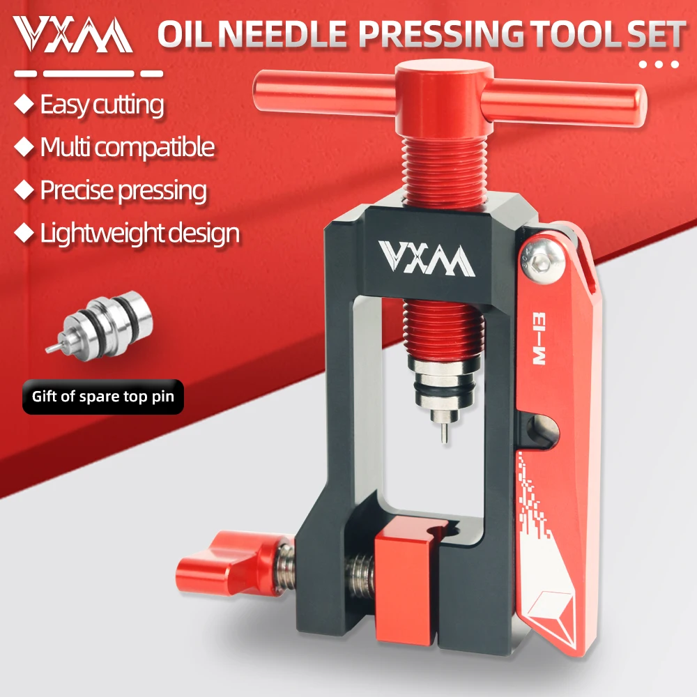 VXM Bicycle Hydraulic Disc Brake Oil Needle Tool Driver Hose Cutter Cable Pliers Olive Connector Insert BH59 BH90 Install Press