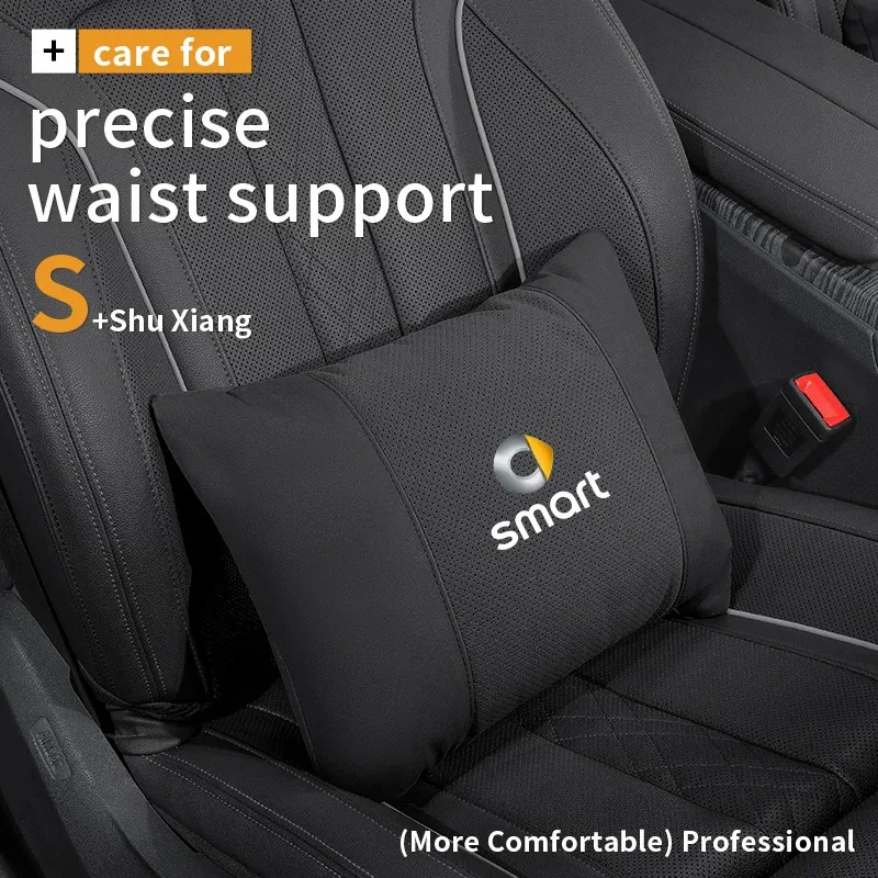 

For Smart Fortwo Forfour 451 450 453 EQ Coupe Cabrio Crossblade Car Headrest Neck Support Seat Lumbar Cushion Soft Neck Pillow