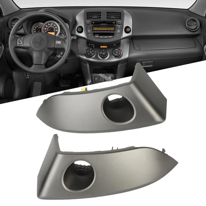 

1Pair For Toyota Rav4 2006-2011 2012 Car Center Dash Air Vent Radio Bezel Trim 55412-42060-B0 Dashboard Instrument Cluster Panel
