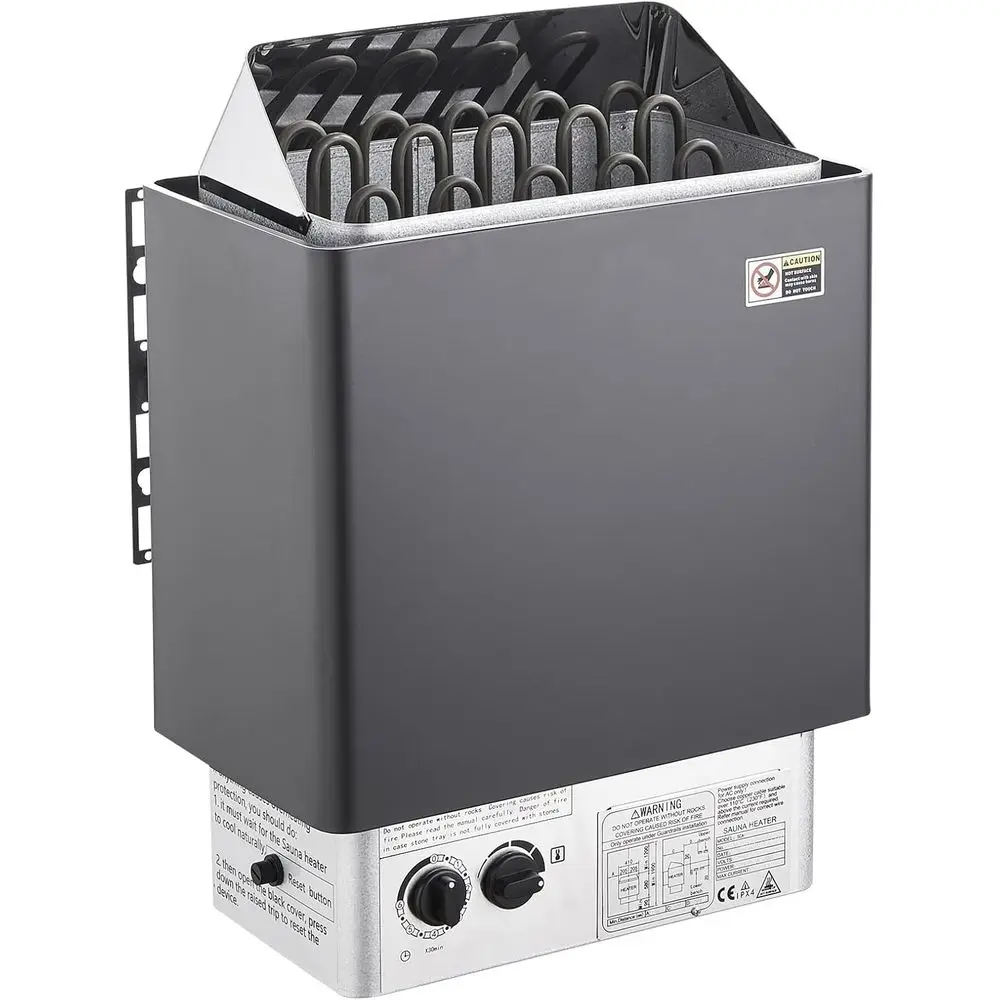 

9kW Electric Sauna Heater with Built-In Controls, Adjustable Temperature, 3-Hour Timer for 317-459 Cubic Feet Spaces, Ideal for