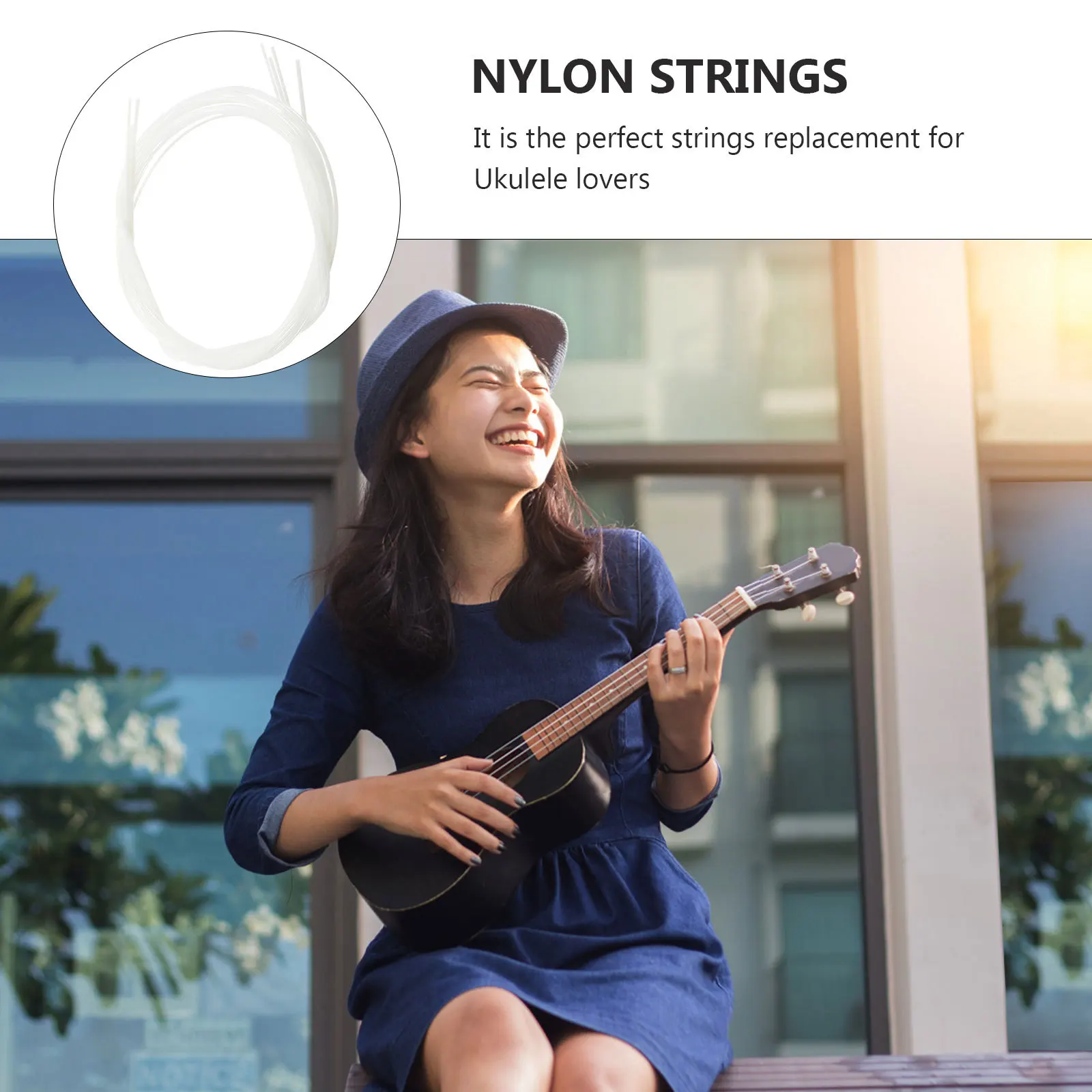 

5Sets Ukulele Strings Universal Durable Nylon Replace Repair Clear Bright Tone Excellent Pitch Musical Instruments