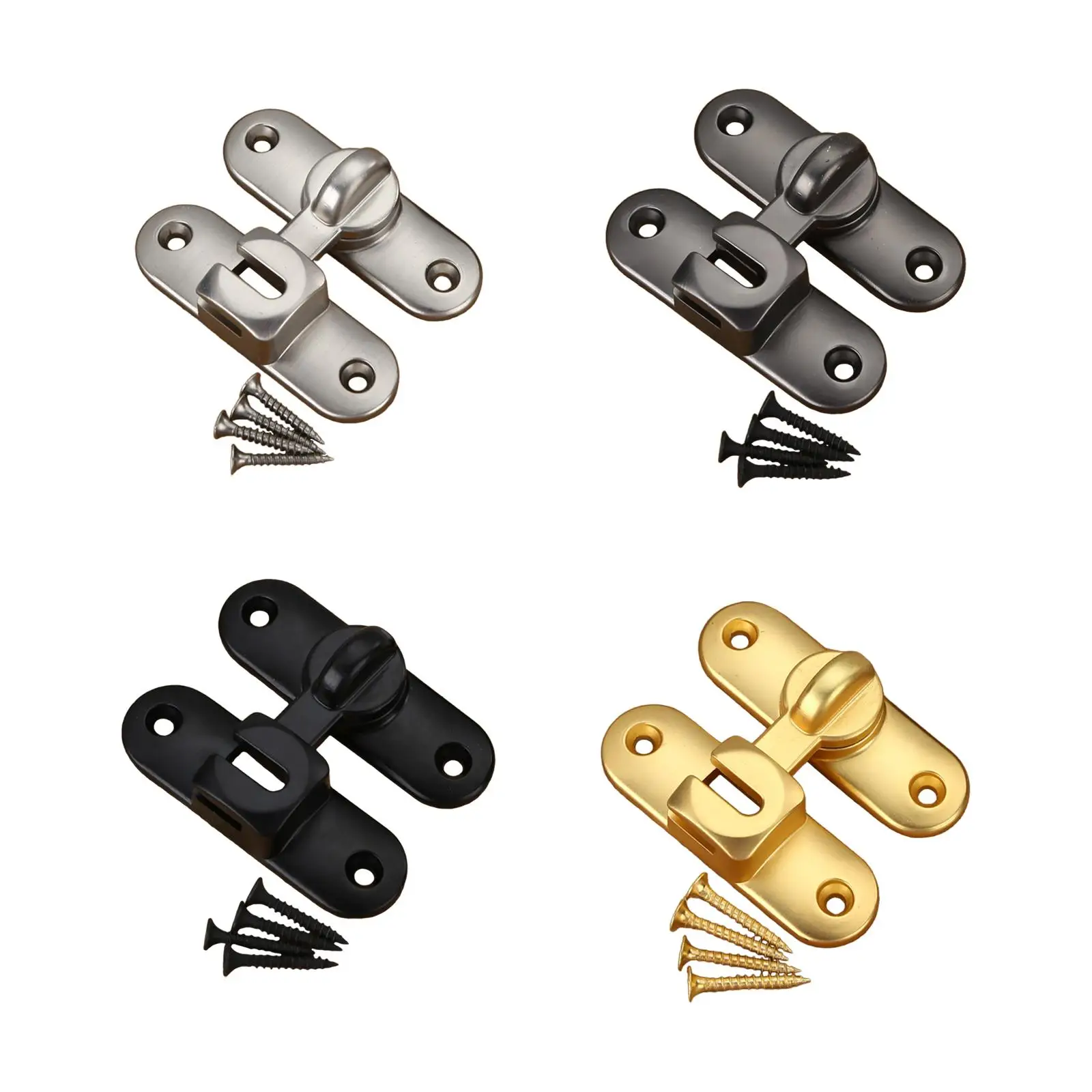 Zinc Alloy Door Lock Lathch Hardware with Screws for Garden Office Garage