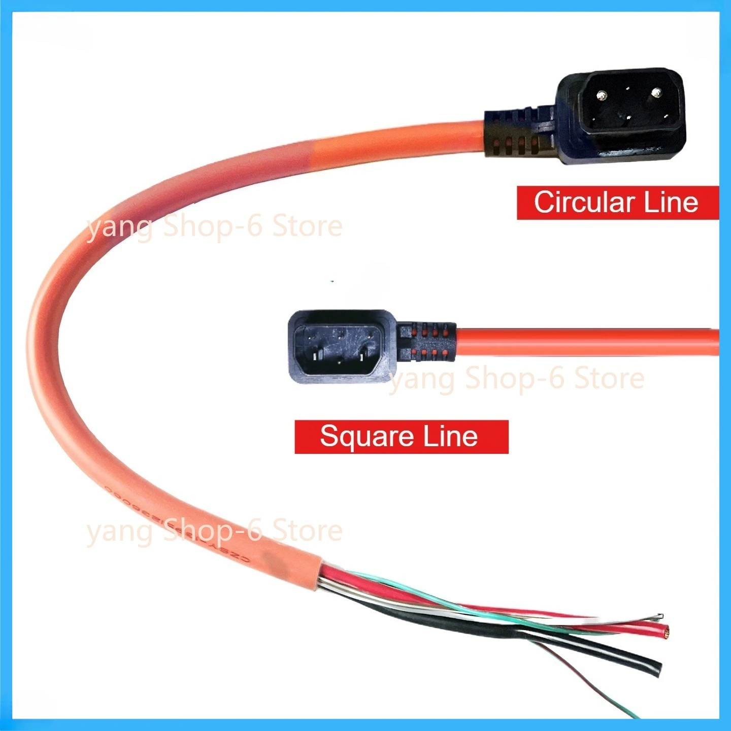 Motorcycle Lithium Battery Connector Charger Socket Line Circular Line Square Line For Super Soco TC TS Tsx Cu
