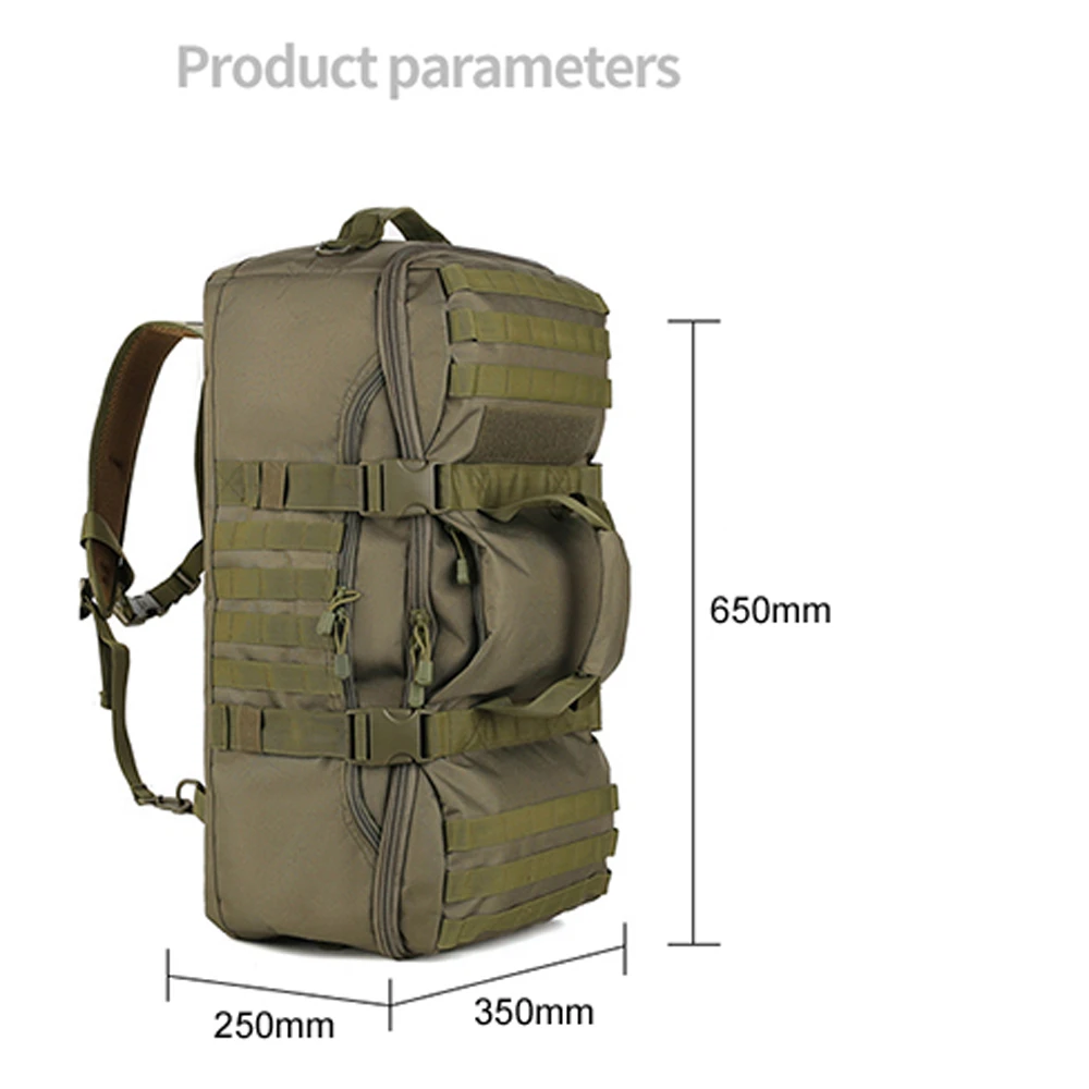 Outdoor Traveling Bag Large Capacity Camping Backpack Waterproof Duffel Bag 56-75L Outdoor Activities Sports Hiking Storage Bag