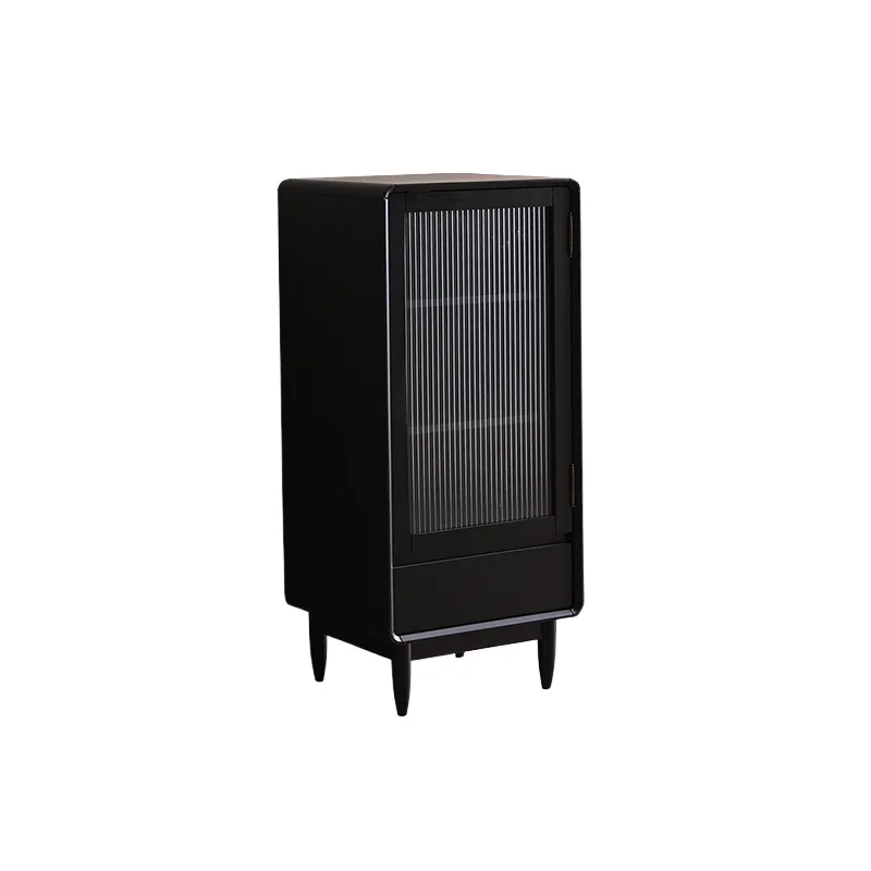 

Solid wood dining side cabinet Nordic living room wine cabinet Modern simple tea cabinet Multifunctional narrow