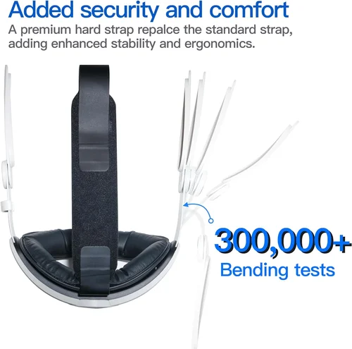 Imagen 2 del producto Correa de cabeza ajustable para auriculares Meta Quest 3S VR, correa Elite de repuesto, comodidad mejorada para accesorios Meta Quest 3