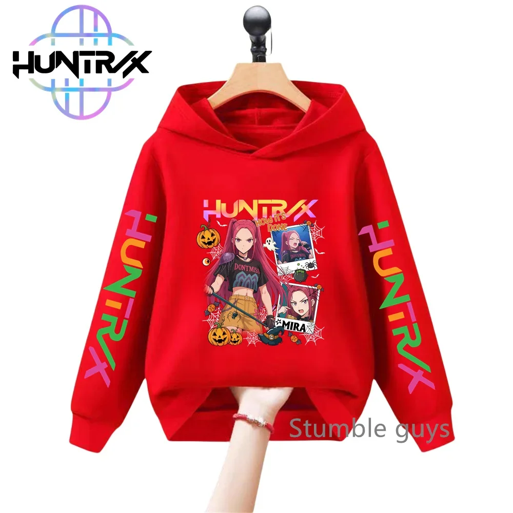 

Autumn Cartoon Kids KPop Demon Hunters Hoodie Long Sleeve Sweatshirt Anime Boys Clothes Girls Trendy Halloween​