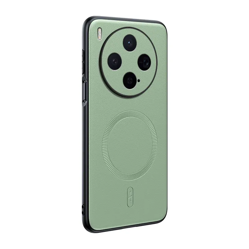 Für VIVO X300: Magnetische Lederhülle mit Schutzfunktion, Anti-Fingerabdruck, rutschfest, aus PC+TPU. – Detail 3