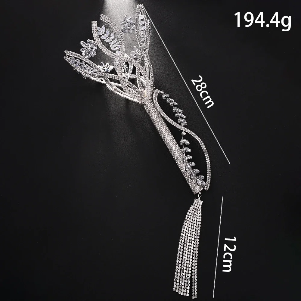 2025 Fashion Bridal Rhinestone Bouquet Holder Wedding Accessories DIY Marriage Rose Flowers Holding Bouquets Dress Women Jewelry