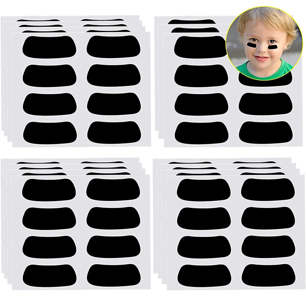 

400Pair/Pack Waterproof Sports Black Baseball Eye Strip Label Sticker Face For Football Softball Lacrosse Fans On Game Day