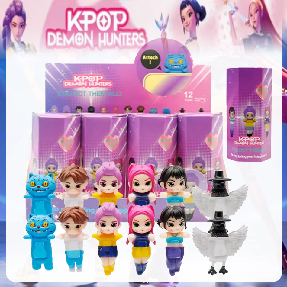 

Аниме Kpop Demon Hunt слепая коробка серии фигурка тигра игрушка украшение стола статуи орнамент Хэллоуин/Рождество подарки для детей