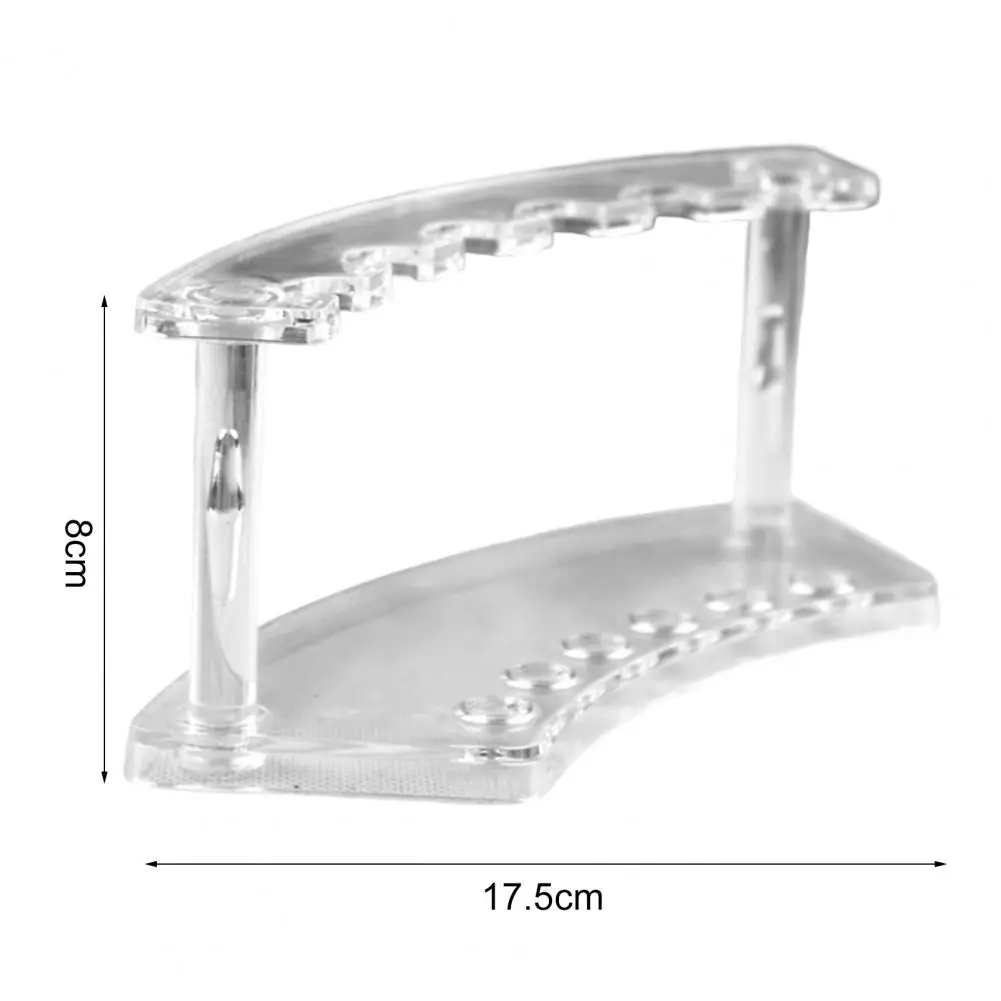 Soporte de exhibición transparente para bolígrafos, organizador de 6 posiciones para pinceles de maquillaje, almacenamiento