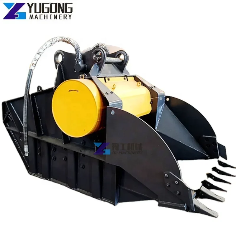 20 Ton 30 Ton Class Crushing Bucket Excavator Attachment Sand Crushers Bucket for Stone Rock Crushing with CE/ISO