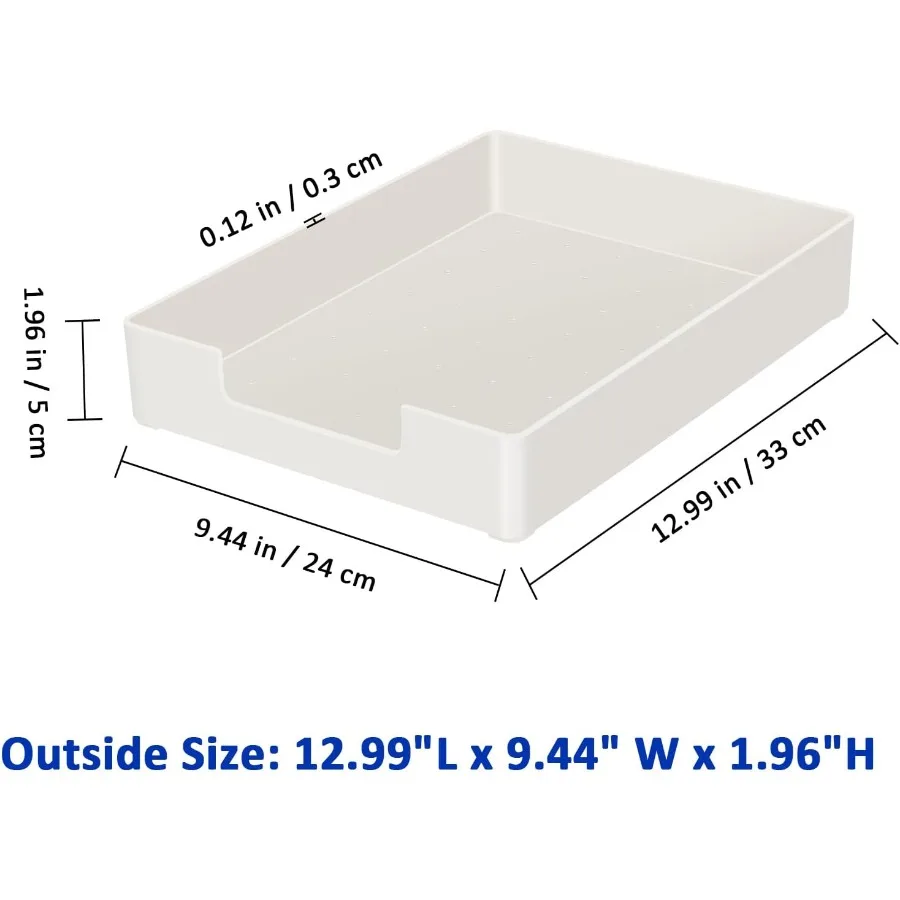 Brievenbakje Brievenorganizer Papierlade Bureaulade Organizer voor kantoorbenodigdheden Magnes-mappen Bestandsnotitieboekjes Briefpapier Plas