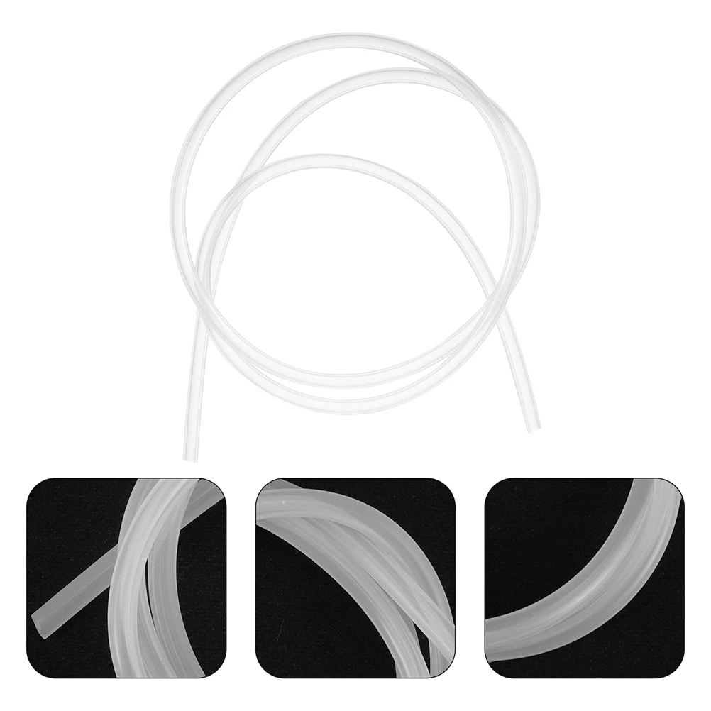 

2 Pcs Silicone Catheter Hose Bottle Breast Pump Tubes Replacement Part Flange Insert