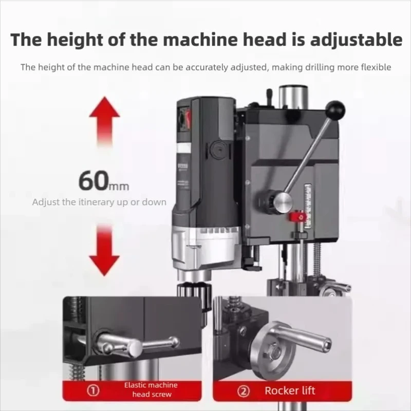 Bench Drill  Small Household 220V High-power Milling Machine  Industrial-grade Multi-functional High-precision Drilling Machine