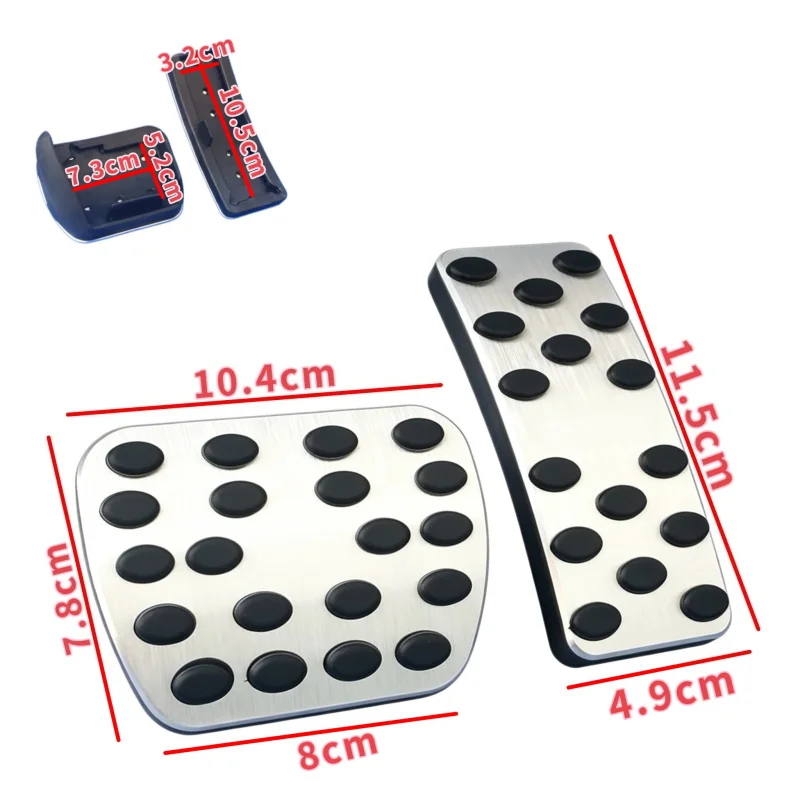 Aluminum Alloy Gas Brake Pedal Covers Car Interior Mod Parts Fit For Mercedes R-Class M-Class R300R350R400R500 Car Accessories