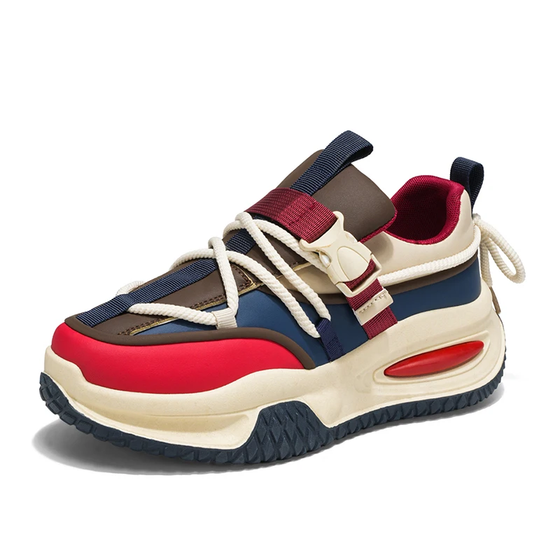 

Мужские повседневные кроссовки. Дизайнерские туфли на толстой подошве. Мужская спортивная повседневная обувь. Нескользящие мужские лоферы больших размеров.