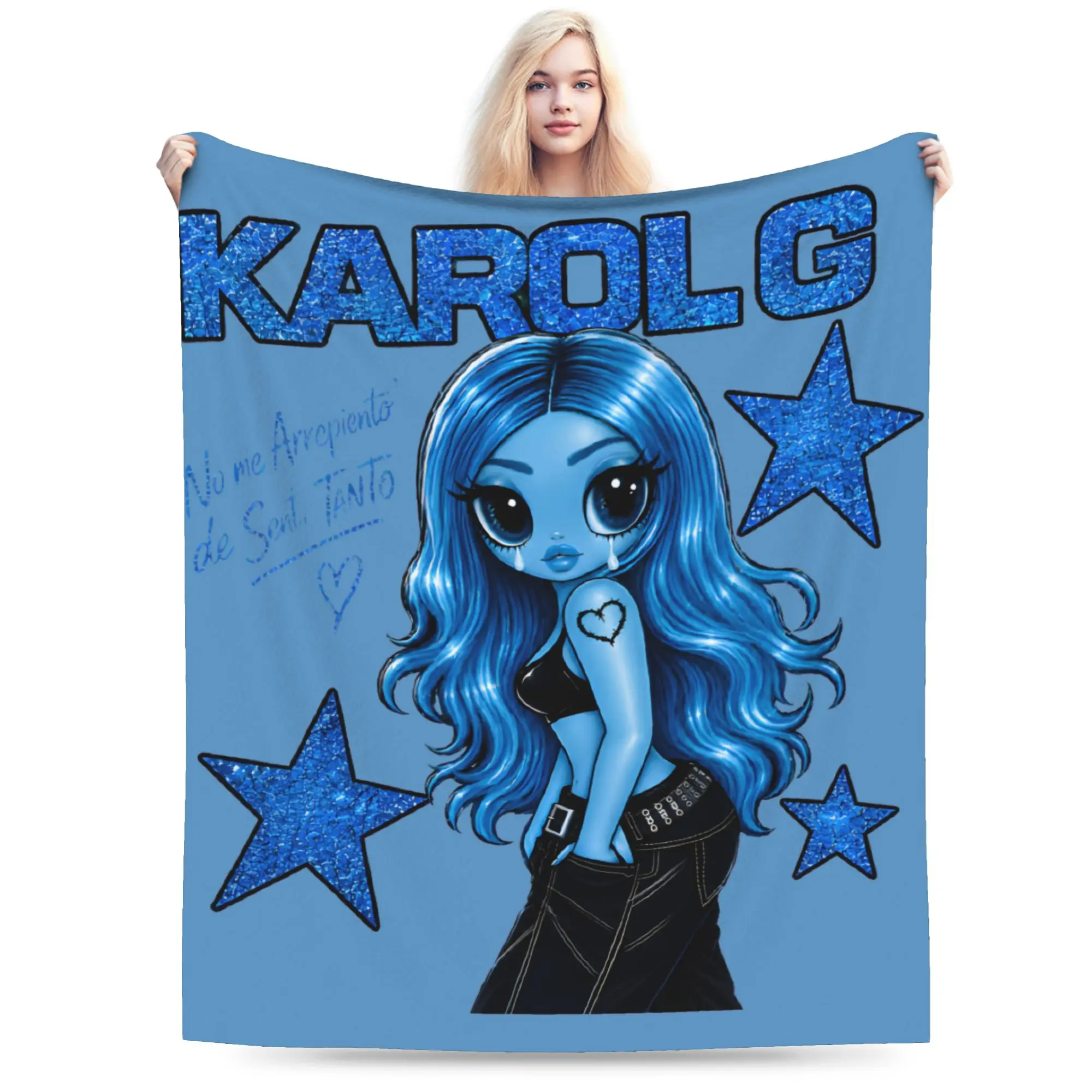 Relax No Me Arrepiento De Sentir Tanto Karols G NMADST Blanket Merch Bed Decorative Throws And Blankets Coral Fleece Plush