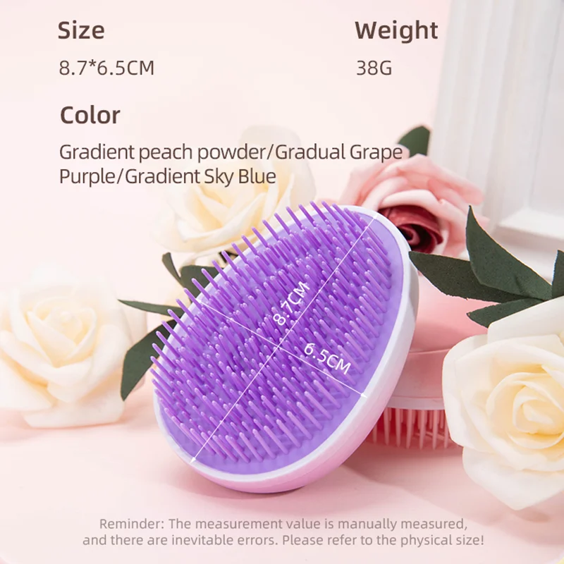 1pcs Detangling Mini Scalp Massage Comb for Hair Soft Teeth Hair Care Brush Portable Small Styling Hairbrush Tools for Travel