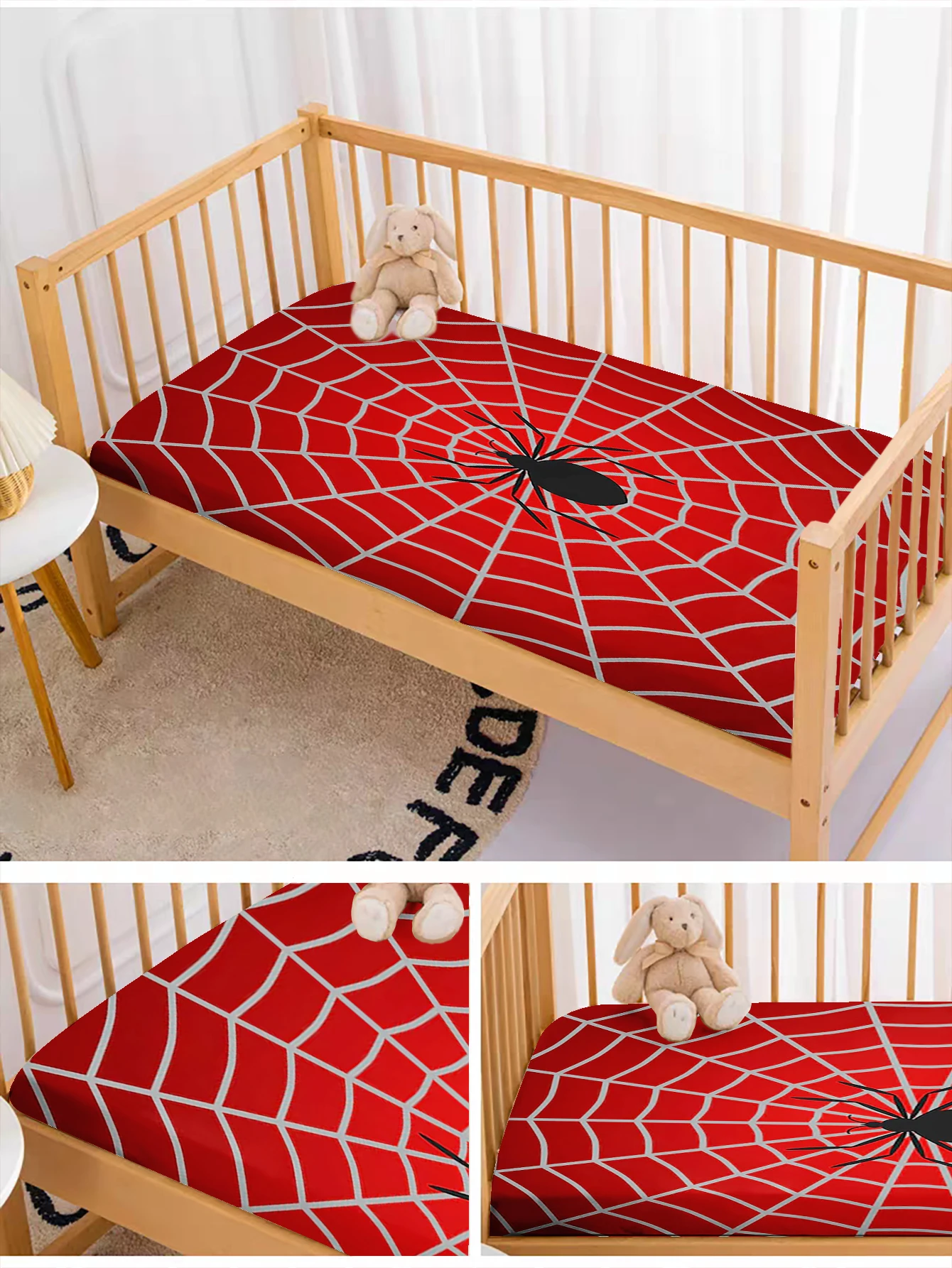 مجموعة مفروشات سبايدر مان كومفورت 100% من البوليستر المجهزة لتزيين غرفة النوم والمنزل مناسبة للأطفال والكبار #3