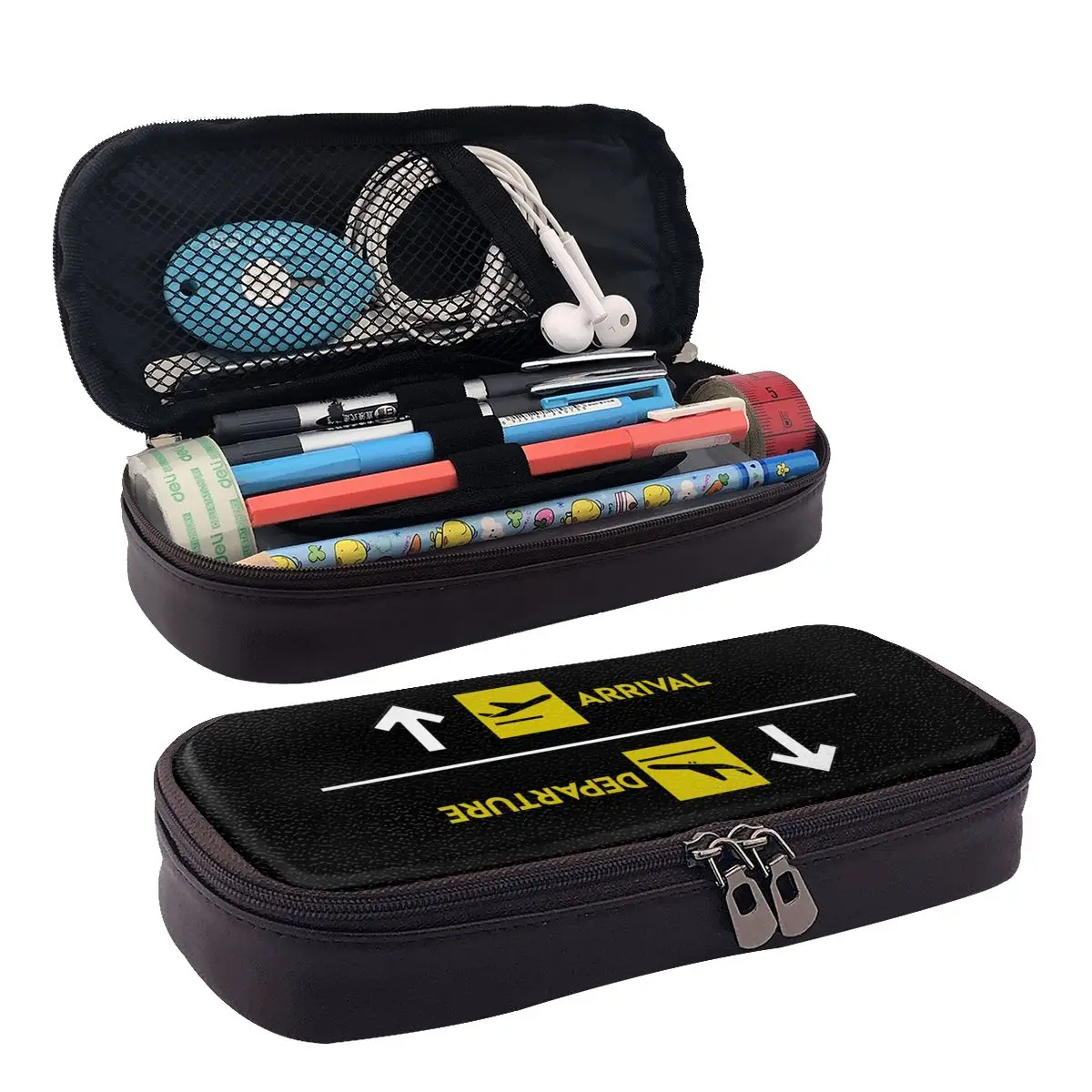 

Прибытия авиационных отдела, кожаный пенал для мальчиков и девочек, подарки, коробка для ручек, сумка-карандаш, канцелярские принадлежности