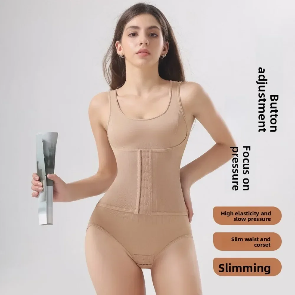 Women Front Closure Bodysuit Shapewear Tummy Control Brief Compression Body Shaper Soft Breathable Flattering Daily Comfy New