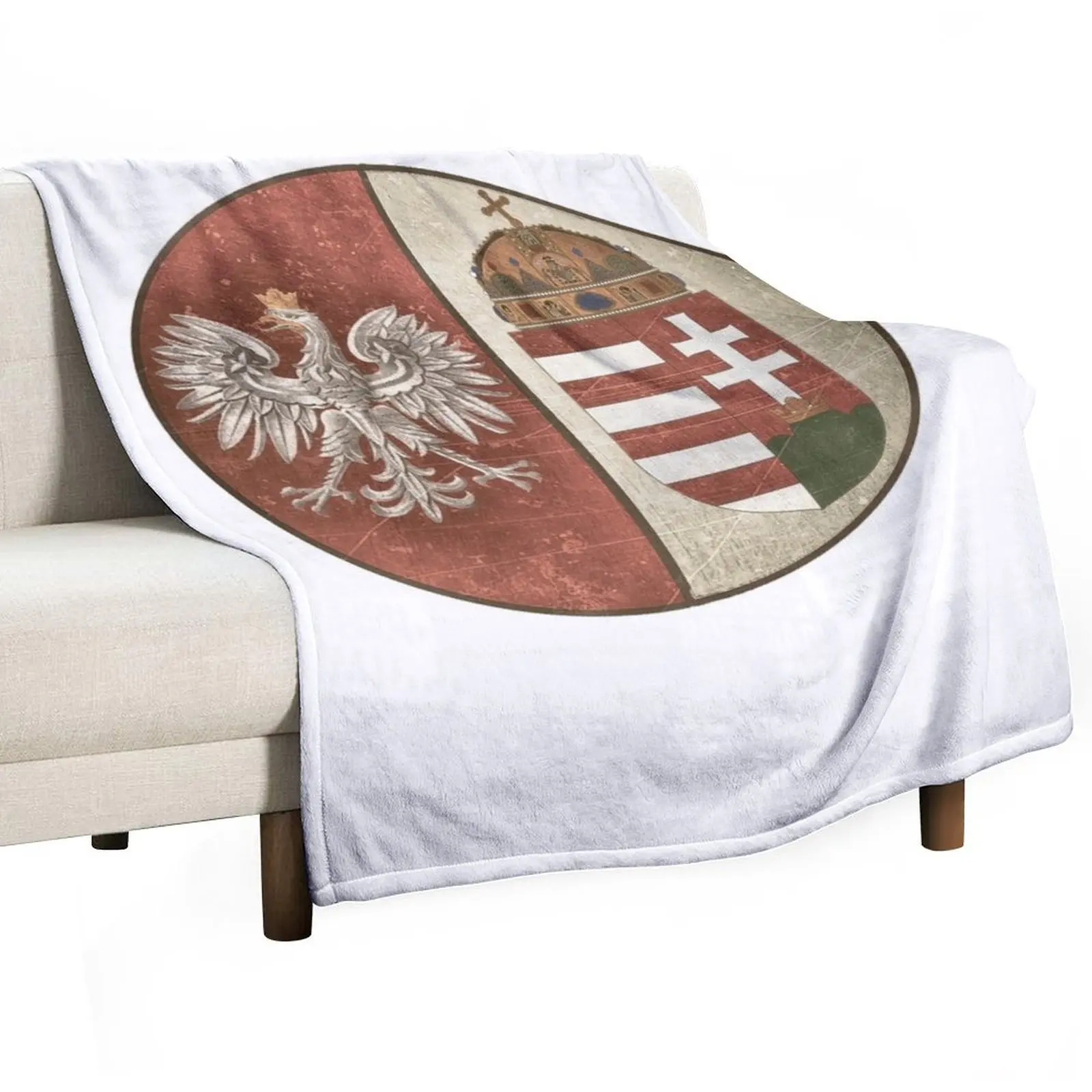 

Poland Hungary - New Deluxe Vintage-look Design Throw Blanket for babies Picnic Soft Plaid Blankets