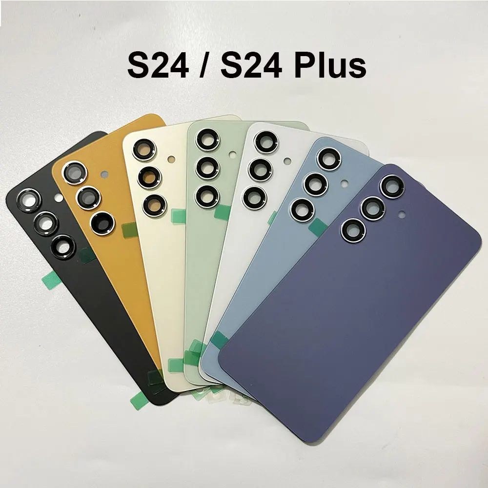 s24 Back cover with Camera lens For Samsung Galaxy S24 S926 S926B S24 Plus s24+ S926 S926B Rear Door Housing Panel Battery Cover image 3