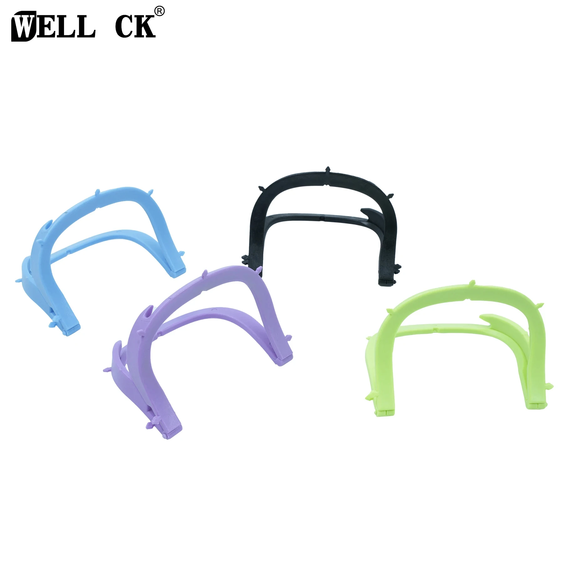 WELLCK Collapsible Rubber Barrier Face Bow Rubber Barrier Bracket Dental Surgery Oral Barrier Tool Collapsible Plastic Bracket