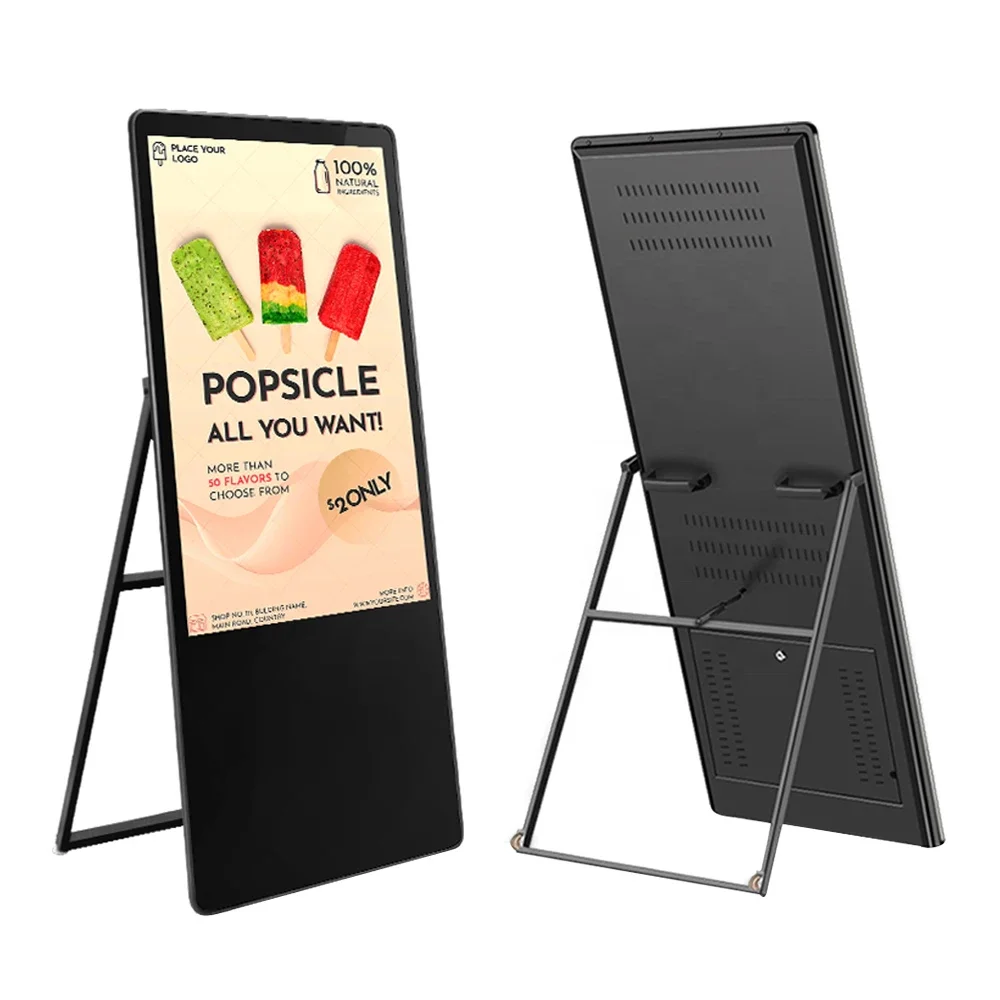 

CYZN 43 inch floor stand lcd flexible folding android network wifi advertising player digital signage