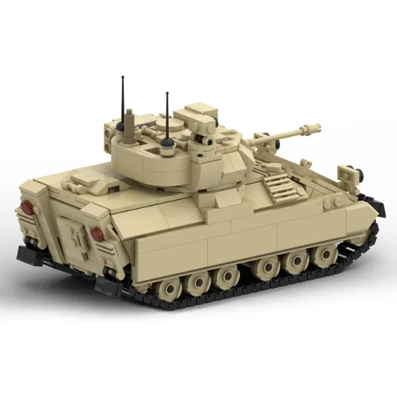 Moc Building Bricks Military Weapon Model M3A3 Bradley Tank Technology Modular Blocks Gifts Christmas Toys DIY Sets Assembly