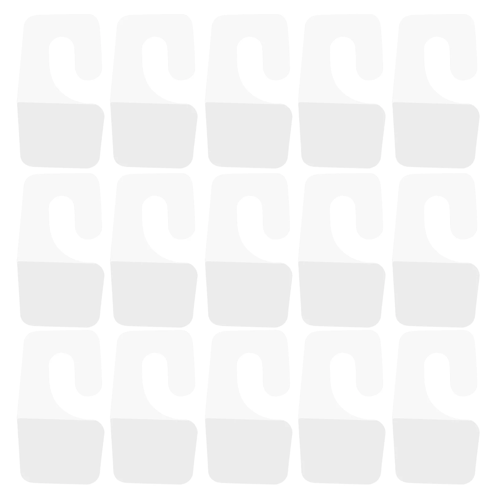 

100pcs Self Adhesive PVC Hooks 38x38mm Aircraft Hole Tags Wall Hanging Folders Clear Pegboard Sticker Tabs Retail Display Hooks