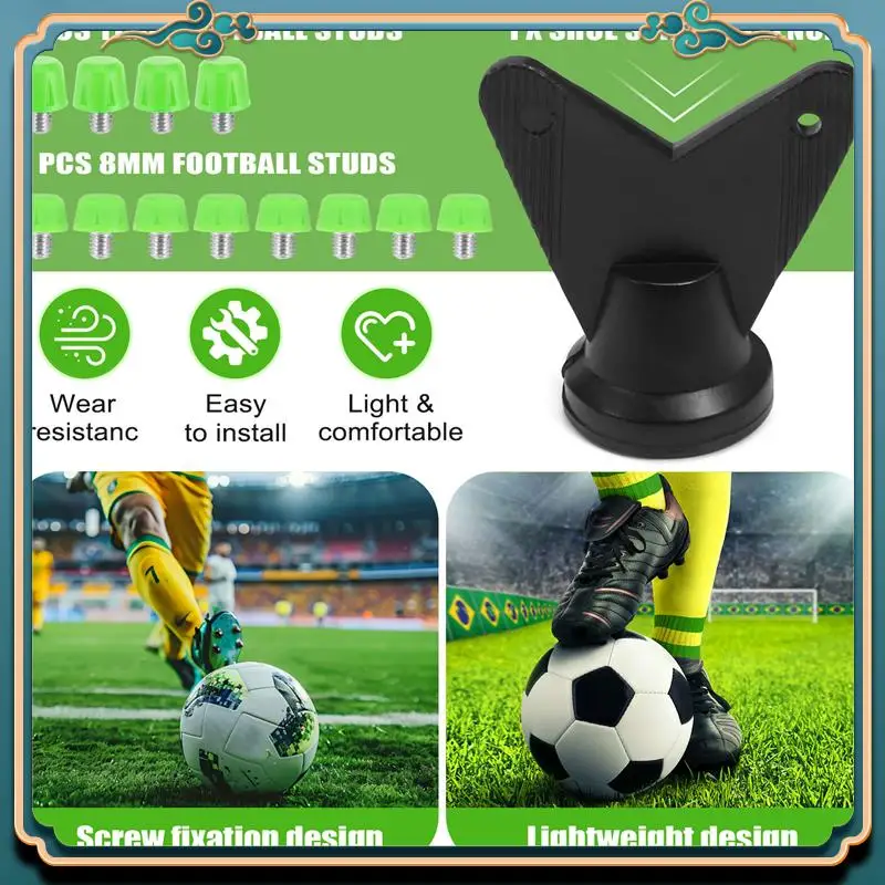 최신 12Pcs 축구 부츠 스터드 미끄럼 방지 스레드 나사 M6 전문 교체 스파이크 SG To AG For Adidas